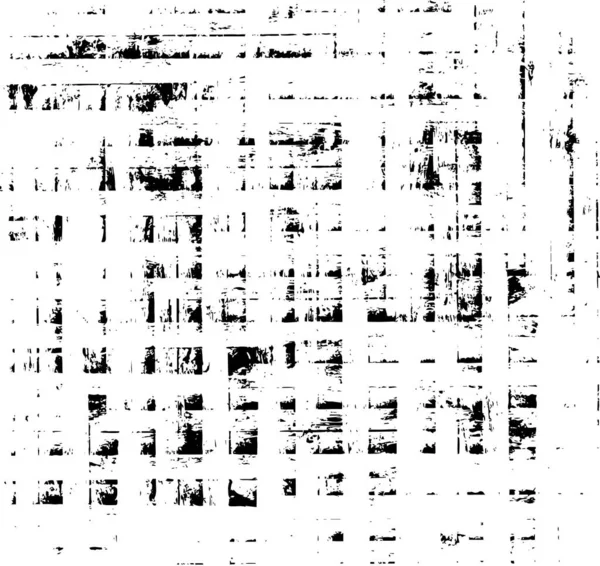 Umělecký Abstraktní Vzor Škrábanci Černý Bílý Poškozený Povrch — Stockový vektor