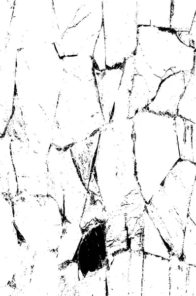 Soyut Çizikleri Olan Eski Bir Şablon Siyah Beyaz Hasarlı Yüzey — Stok Vektör