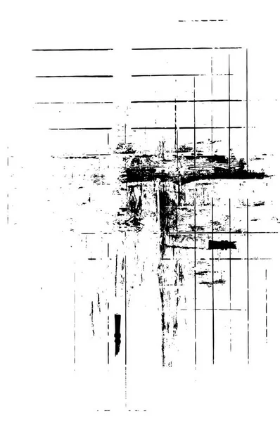 Гранж Черно Белая Поврежденная Поверхность Абстрактный Ретро Шаблон Царапинами — стоковый вектор