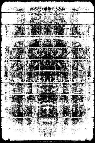Motif Rétro Avec Rayures Surface Endommagée Noire Blanche — Image vectorielle