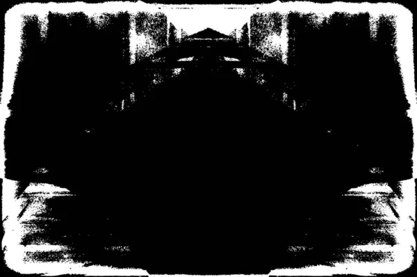 Stará Grunge Bezešvá Černá Bílá Textura Old Grunge Seamless Dark — Stockový vektor