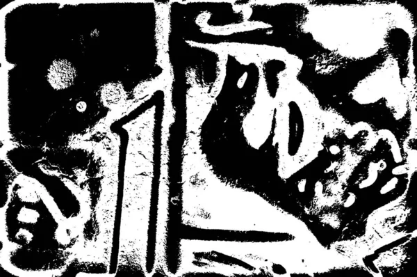Абстрактная Поверхность Царапинами Черно Белый Фон — стоковый вектор