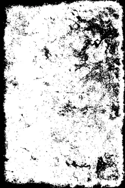 Abstrakte Oberfläche Mit Kratzern Rauer Schwarzer Und Weißer Hintergrund — Stockvektor