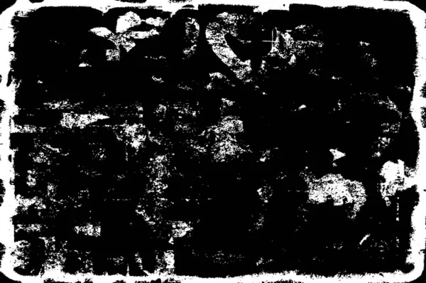 Abstrakter Hintergrund Muster Mit Kratzern Und Flecken Schwarz Weiß Illustration — Stockvektor