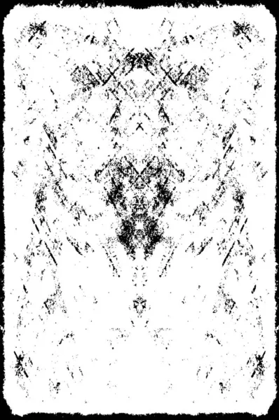 Абстрактный Фон Шаблон Царапинами Пятнами Черно Белая Иллюстрация — стоковый вектор