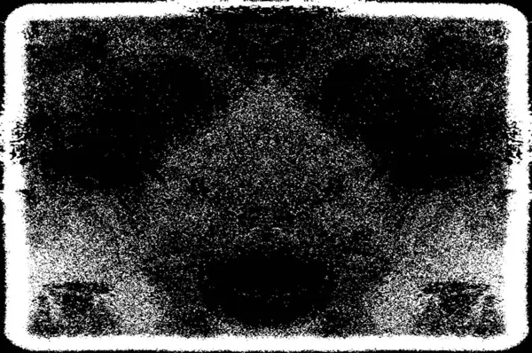 Grunge Model Alb Negru Particule Monocrome Textură Abstractă Fundalul Fisurilor — Vector de stoc