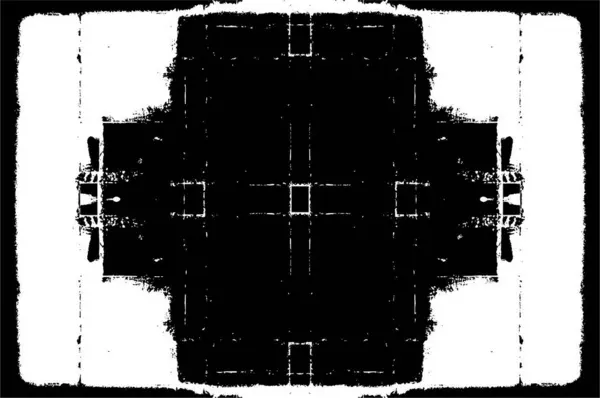 Rough Black White Texture Vector Distressed Overlay Texture Grunge Background — Vector de stock