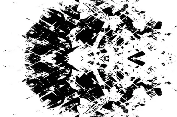 Rough Black White Texture Vector Distressed Overlay Texture Grunge Background — ストックベクタ