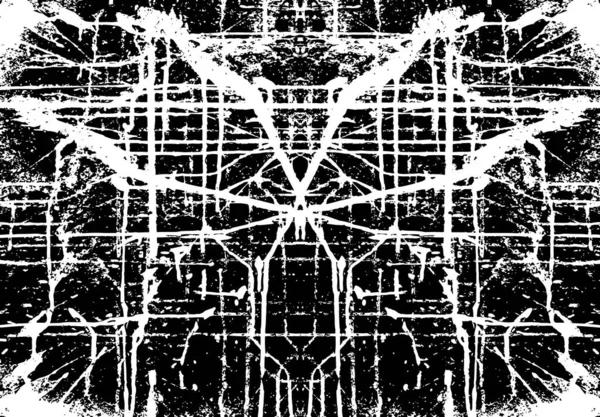 Rough Black White Texture Vector Distressed Overlay Texture Grunge Background — स्टॉक वेक्टर