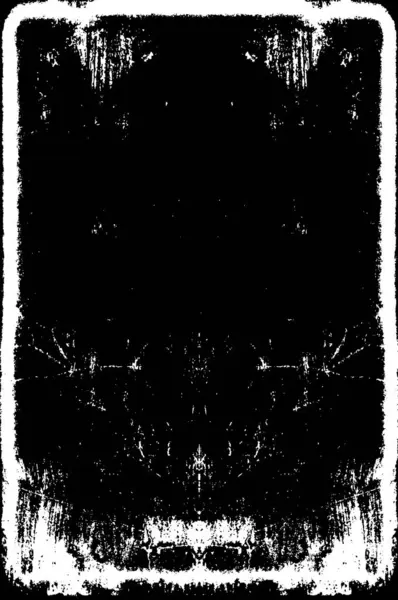 Rough Black White Texture Vector Distressed Overlay Texture Grunge Background — Stockový vektor
