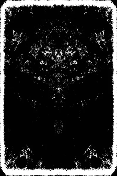 Ročník Monochromatické Černobílé Grunge Textury Vzor Inkoustových Skvrn Stříkanců Čar — Stockový vektor