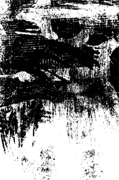 Vintage Monochrome Zwart Wit Grunge Textuur Het Patroon Van Inktvlekken — Stockvector