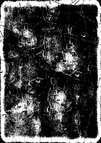 Klasik Siyah Beyaz Monokrom Grunge Dokusu Mürekkep Lekeleri Sıçramalar Çizgiler — Stok Vektör