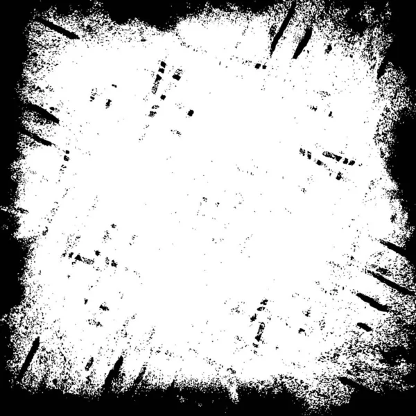 Ročník Monochromatické Černobílé Grunge Textury Vzor Inkoustových Skvrn Stříkanců Čar — Stockový vektor