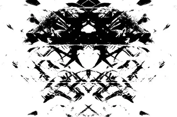 Тревожный Фон Черно Белой Текстуре Пятнами Царапинами Линиями Абстрактная Векторная — стоковый вектор
