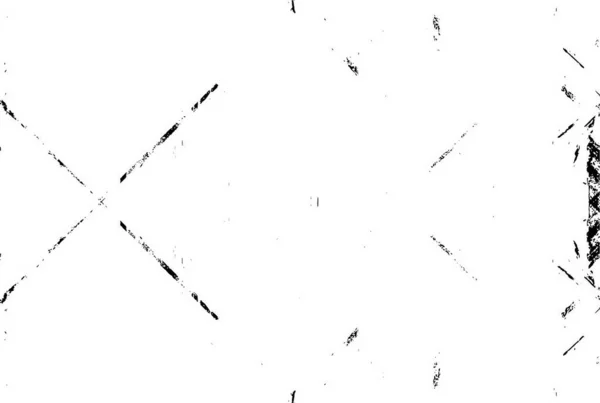 Gestresste Achtergrond Zwart Wit Textuur Met Vlekken Krassen Lijnen Abstracte — Stockvector