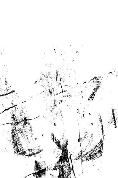 Gestörter Hintergrund Schwarz Weißer Textur Mit Flecken Kratzern Und Linien — Stockvektor