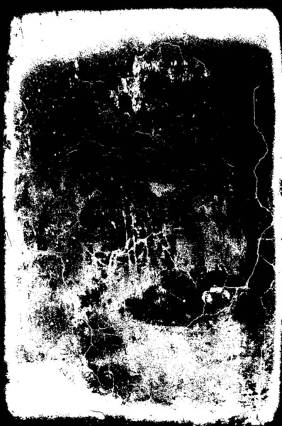 Fondo Angustiado Textura Blanco Negro Con Manchas Arañazos Líneas Ilustración — Archivo Imágenes Vectoriales