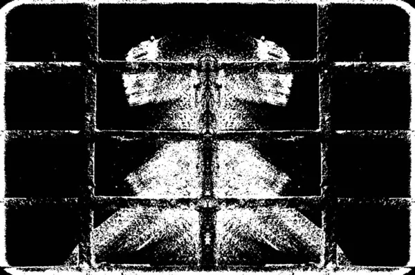 Abstraktní Černá Bílá Grunge Šablona Pro Pozadí Vektorové Ilustrace — Stockový vektor