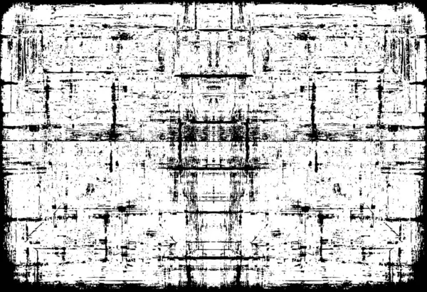 Abstract Symmetrisch Zwart Wit Grunge Sjabloon Voor Achtergrond Vector Illustratie — Stockvector