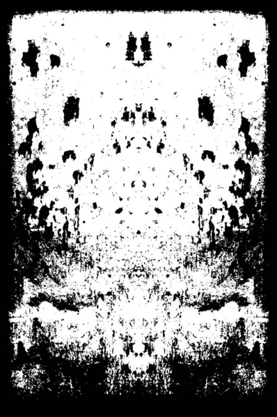 Abstrakcyjny Symetryczny Czarny Biały Szablon Grunge Dla Tła Ilustracja Wektor — Wektor stockowy