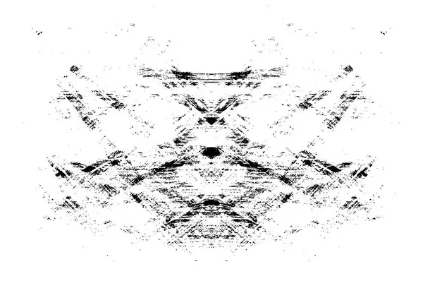 Abstrakte Symmetrische Schwarz Weiß Grunge Vorlage Für Hintergrund Vektorillustration — Stockvektor
