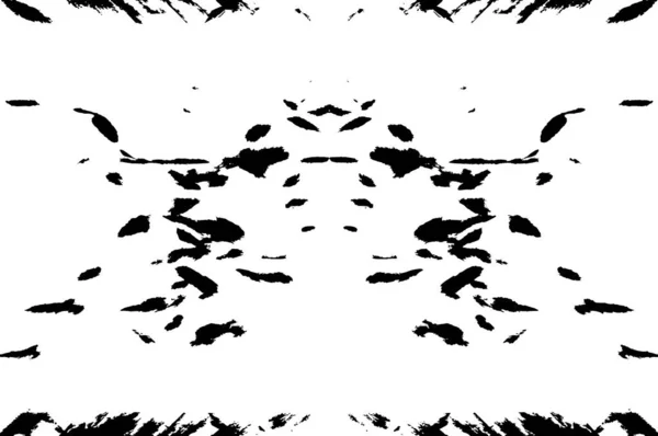 Абстрактний Симетричний Чорно Білий Грандж Шаблон Тла Векторні Ілюстрації — стоковий вектор