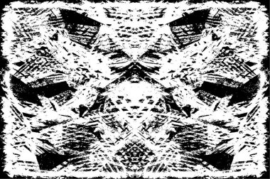 Tek renkli ağ benzersiz bir illüstrasyon. siyah ve beyaz tasarım.