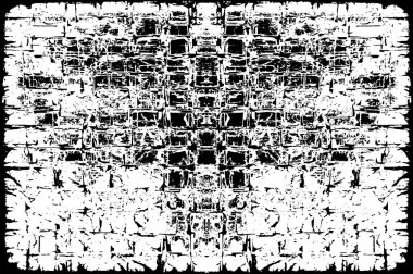 Tek renkli ağ benzersiz bir illüstrasyon. siyah ve beyaz tasarım.