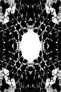 Tek renkli ağ benzersiz bir illüstrasyon. siyah ve beyaz tasarım.