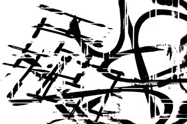 Tek renkli soyut web çizimi. siyah ve beyaz tasarım.