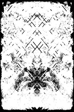 Tek renkli soyut web çizimi. siyah ve beyaz tasarım.