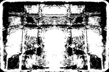 soyut grunge geometrik desen, siyah ve beyaz arkaplan.  