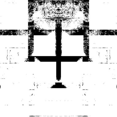 soyut grunge geometrik desen, siyah ve beyaz arkaplan.  