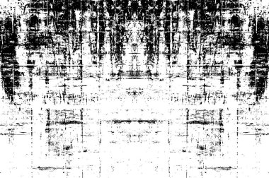 Grunge siyah beyaz desen. Tek renkli parçacıklar soyut doku