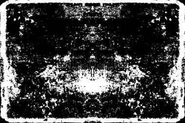 Grunge siyah beyaz desen. Tek renkli parçacıklar soyut doku