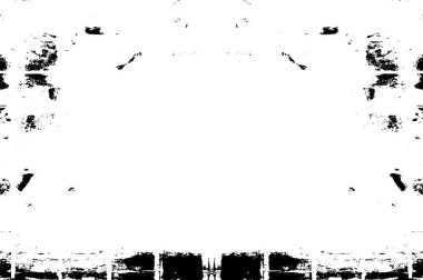 Grunge siyah beyaz desen. Tek renkli parçacıklar soyut doku