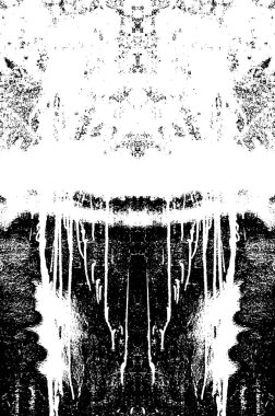 Grunge siyah beyaz desen. Tek renkli parçacıklar soyut doku