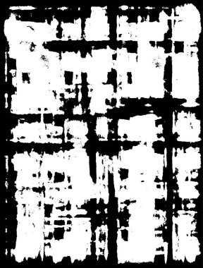 Grunge siyah beyaz desen. Tek renkli parçacıklar soyut doku