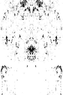 Grunge siyah beyaz desen. Tek renkli parçacıklar soyut doku