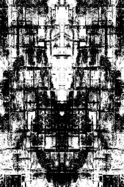 arkaplan için soyut siyah ve beyaz grunge şablonu, vektör illüstrasyonu