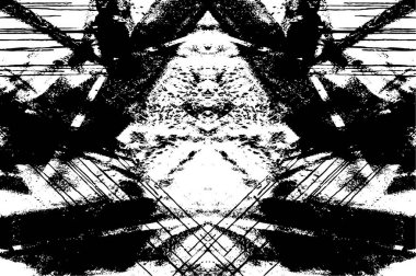 Grunge siyah beyaz desen. Tek renkli parçacıklar soyut doku