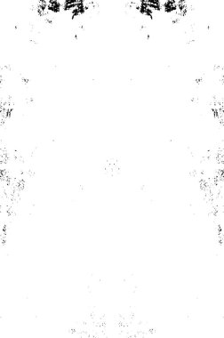 Grunge black and white pattern. Monochrome particles abstract texture. Background of cracks, scuffs, chips, stains, ink spots, lines. Dark design background surface. Gray printing element