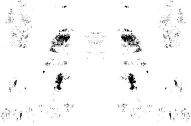 Grunge black and white pattern. Monochrome particles abstract texture. Background of cracks, scuffs, chips, stains, ink spots, lines. Dark design background surface. Gray printing element