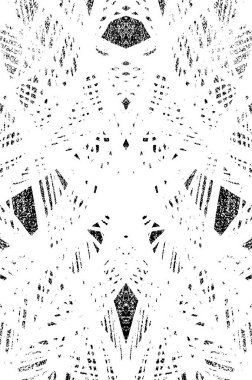 Siyah ve beyaz soyut web çizimi. Tek renkli tasarım.