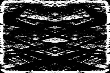 Siyah ve beyaz soyut web çizimi. Tek renkli tasarım.