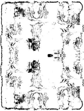 Soyut grunge desenli siyah beyaz çizimler. Tek renkli tasarım.