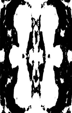 Soyut grunge desenli siyah beyaz çizimler. Tek renkli tasarım.