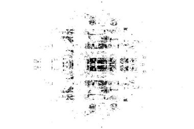 Soyut grunge desenli siyah beyaz çizimler. Tek renkli tasarım.