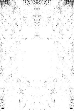 Soyut grunge desenli siyah beyaz çizimler. Tek renkli tasarım.